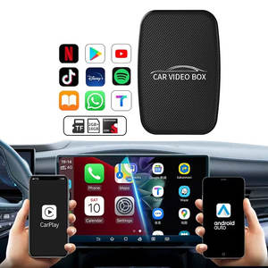 Adaptador Inalámbrico 3 <span class=keywords><strong>en</strong></span> 1 Actualizado para CarPlay y Android Auto con <span class=keywords><strong>Netflix</strong></span>, YouTube y Tarjeta TF Integrados, Caja de Video con IA para Automóviles - Product Image 1