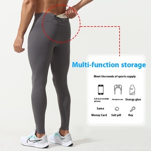 EVELYN OEM ODM Mallas Deportivas de Compresión para Hombre, Pantalones de Entrenamiento de Secado Rápido, Transpirables, para Yoga, Fitness y Aeróbic - Product Image 3