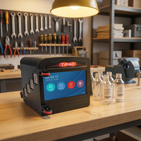 Impresora de Etiquetas de Inyección de Tinta Portátil de 100 mm con Pantalla Táctil, Semiautomática, a Batería, para Codificación de Letras Grandes en Tarjetas y Materiales Flexibles