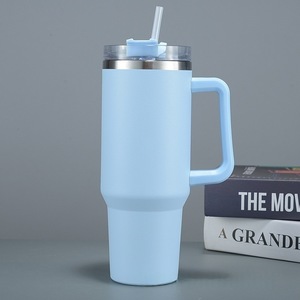 Thế hệ đầu tiên 40oz double-layer chân không phích cup thiết kế cổ điển công suất lớn Kinh doanh Quà Tặng tùy chỉnh xe cup rơm - Product Image 6