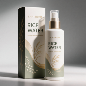 Après-shampoing sans rinçage Global Express Supply à l'<span class=keywords><strong>eau</strong></span> <span class=keywords><strong>de</strong></span> <span class=keywords><strong>riz</strong></span>, soyeux, lissant, démêlant, protecteur thermique, utilisation quotidienne, léger - Product Image 2