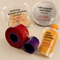 Ruban de transfert thermique en résine de qualité alimentaire rouge pour imprimante thermique 33mm*1200m pour Dikai D03 Encre écologique