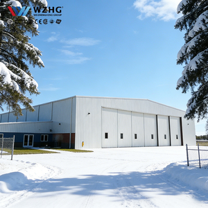 Hangar para Aviones de Acero Galvanizado por Inmersión en Caliente con Techo Arqueado - Product Image 1