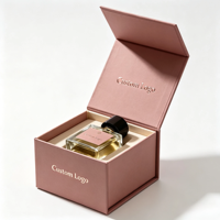 Boîte magnétique de luxe rigide pour parfum, boîte cadeau personnalisée avec logo en feuille d'or, boîte en papier pour flacon de parfum, emballage cosmétique