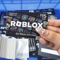 Carte-cadeau Roblox personnalisée de 100 $ en plastique, 10 000 Robux, service mondial, OEM/ODM disponible, garantie 1 an, livraison rapide