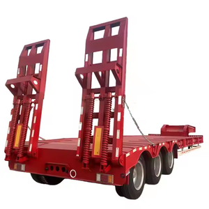 Semi-remorque surbaissée haute résistance à 6 essieux, capacité de transport de 60, 80, 100 tonnes, pour le transport de marchandises - Product Image 1