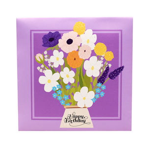 Tarjeta de felicitación de música con luces LED 3D hechas a mano 'Feliz cumpleaños' Pop-up Fairy Cross Angel Love Paper Card Grabación de voz Navidad - Product Image 3