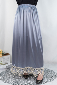 Jupe africaine pour femmes MC1619, taille haute élastique, jupe ample en dentelle bicolore, <span class=keywords><strong>abaya</strong></span>, robes musulmanes pour la <span class=keywords><strong>France</strong></span> - Product Image 4