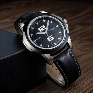 YAZOLE-Reloj deportivo para Hombre, cronógrafo luminoso de cuero, a la moda, <span class=keywords><strong>418</strong></span> - Product Image 3