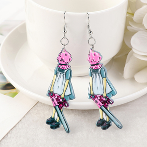 Pendientes colgantes de Halloween <span class=keywords><strong>Pastel</strong></span> <span class=keywords><strong>Goth</strong></span> a la moda para niñas y mujeres, regalo de cumpleaños, joyería encantadora - Product Image 2