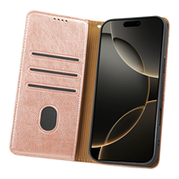 Étui portefeuille magnétique en cuir pour iPhone Air, compatible avec les modèles 18, 17, 16 Pro Max, 16e, 14 Plus, 15 NFC – En stock