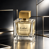 Flacon de parfum vide transparent 30ml 100ml, flacon de parfum carré 50ml en verre, emballage de luxe pour flacon de parfum avec étiquette privée OEM
