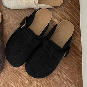 Nuevas Sandalias de Plataforma Unisex para Otoño 2025, Antideslizantes, Transpirables, con Parte Superior de Fieltro Suave, Zuecos Casuales para Mujer - Product Image 4