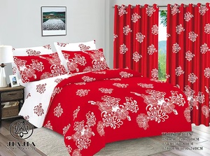 Lenzuola JiaJia con Tende, Misura King Size, Lenzuolo Piatto in Cotone con Tende Coordinate <span class=keywords><strong>per</strong></span> Soggiorno, Drap De Lit 3 Posti - Product Image 2