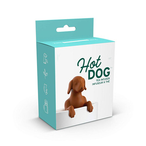 Infuseur à thé en silicone <span class=keywords><strong>noir</strong></span> et gris, écologique, de qualité alimentaire, en forme de chien mignon, pour différentes tasses et feuilles de thé - Product Image 4
