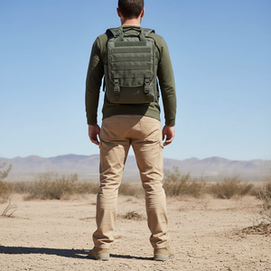 Mochila Táctica para Portátil al por Mayor, Impermeable, para Aventuras al Aire Libre, Camping, Antirrobo, Deportiva, de Poliéster, para Viajes - Product Image 4