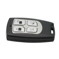 Télécommande sans fil étanche Aiba EV1527 RF 433 MHz à 4 touches en métal ABS pour portail automatique, porte de garage, anti-choc, code d'apprentissage