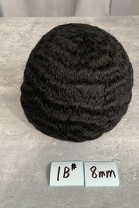 H365 Meilleures ventes Prothèse capillaire Full Lace 8mm 6mm Afro Wave et Loose Wave pour hommes noirs, 100% cheveux humains, boucles afro, expédition immédiate - Product Image 4