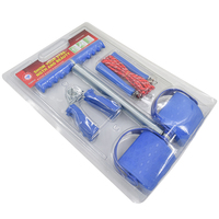Set de Entrenamiento Físico de 3 Piezas, Material de Acero, PVC y PP, Cuerda de Tracción Multifuncional, Equipo de Ejercicio para Gimnasio en Casa
