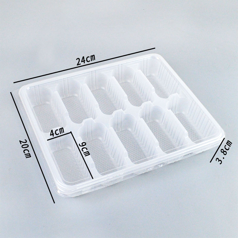 10-grid tray with transparent  lid