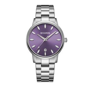 Reloj de Pulsera de Cuarzo de Acero Inoxidable con Logotipo Personalizado de Fábrica, Reloj de Lujo para Mujer, Retro, 36 mm, Resistente al Agua, con Esfera Texturizada - Product Image 6