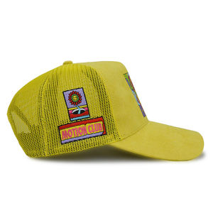 Gorra trucker de malla premium de corona alta, ligera, de tela de ante sintético, para deportes al aire libre de verano, para adultos y adolescentes - Product Image 5