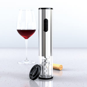 Ouvre-vin à piles portable <span class=keywords><strong>tire</strong></span>-<span class=keywords><strong>bouchon</strong></span> à vin rouge automatique moderne avec <span class=keywords><strong>bois</strong></span> et métal pour voyage - Product Image 4