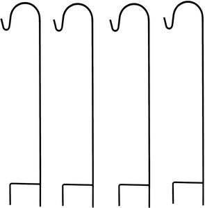 Crochets de berger en métal 35 pouces pour accrocher des lumières solaires et des mangeoires d'oiseaux - Product Image 2