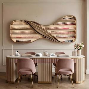 Juego de <span class=keywords><strong>Mesa</strong></span> de Manicura con Sillas, Estación Moderna para Salón de Uñas con Cajones de Almacenamiento - Product Image 1