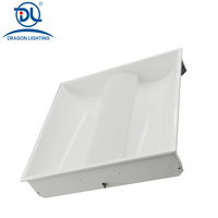 Plafonnier LED indirect 60x60 pour éclairage commercial intérieur, luminaire LED indirect doux pour bâtiment commercial
