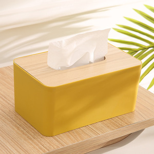 Vente chaude simple couverture en bois boîte à mouchoirs ménage salon toilette boîte de rangement bureau <span class=keywords><strong>papier</strong></span> tiroir boîte - Product Image 6