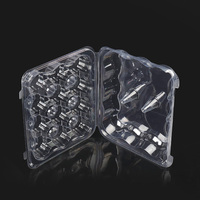 Conteneurs à cupcakes en plastique PET transparent en gros, emballage transparent pour 12 cupcakes, conteneur en plastique pour boulangerie