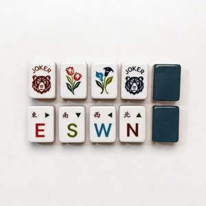 Juego de Mahjong Americano de Acrílico, Resistente al Agua, con Diseño de Oso y Joker, <span class=keywords><strong>para</strong></span> Campamento y Glamping, Resistente a los Rayos UV, OEM/MOQ - Product Image 5