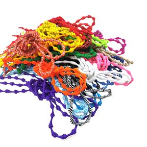 Lacets ronds colorés à la mode, sans nœuds, en polyester élastique, pour chaussures de sport de plein air, vente chaude - Product Image 1