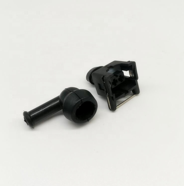 2 Pin Jetronic/Минтимер EV1 топливной форсунки системы питания с общей топливной разъем с углом 90 градусов, ботинки на резиновой подошве