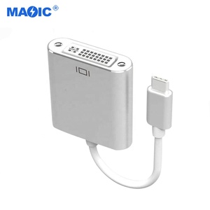 Adaptateur <span class=keywords><strong>USB</strong></span> 3.1 Type C vers <span class=keywords><strong>DVI</strong></span> couramment utilisé, câble convertisseur mâle vers femelle 4K 30Hz, gaine en PVC, compatible HDTV - Product Image 2