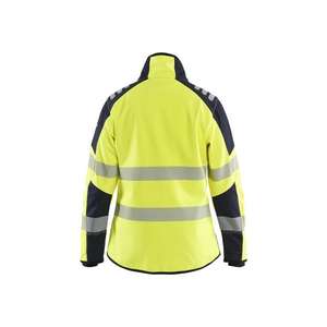 BLAKLADER - 444815603389XXXL Chaqueta mujer multinorm Softshell Hi-vis Amarillo/Azul marino ROPA DE TRABAJO RESISTENTE A LLAMAS - Product Image 2