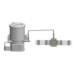 ปั๊มลูกสูบไฟฟ้า<span class=keywords><strong>12V</strong></span> 24V ปั๊มหล่อลื่นจาระบีอัตโนมัติสำหรับระบบหล่อลื่นแบบก้าวหน้า - Product Image 5