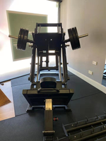 Machine de musculation professionnelle 2-en-1 en acier robuste pour presse à cuisses et hack squat, équipement de musculation des jambes pour la maison et la salle de sport