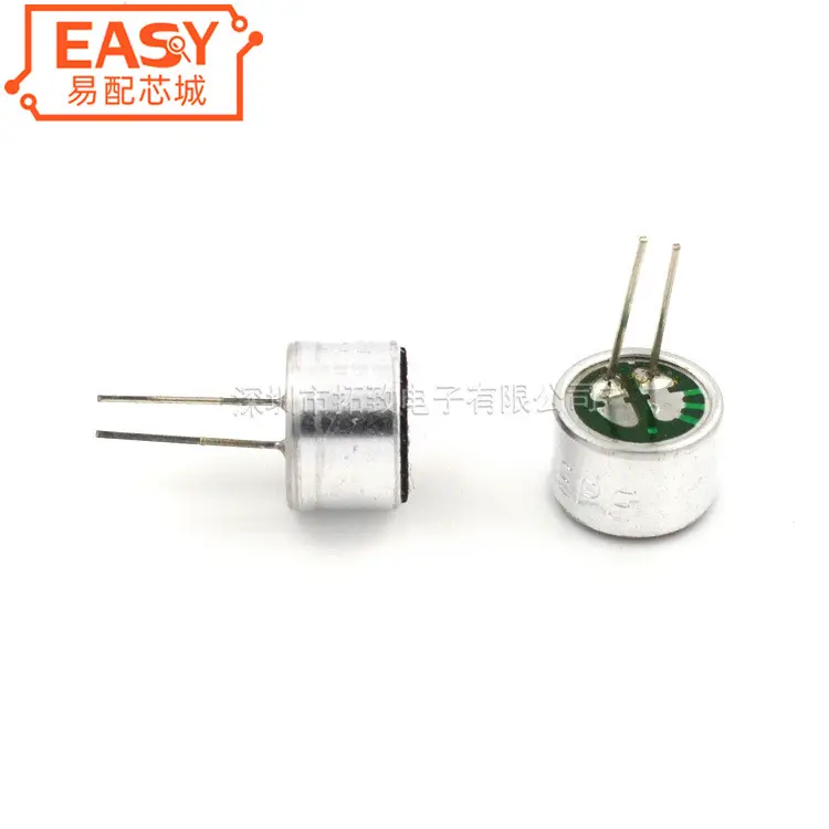 9*7 мм контактный тип микрофон конденсаторный 52dB чувствительность всенаправленная 9x7 со сквозным отверстием 2 pin микрофон