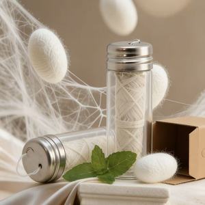 Fil dentaire en soie pure 100% premium, cire de candelilla, biodégradable, huile de menthe, 30m 50m, logo personnalisé, vente en gros, livraison rapide - Product Image 3