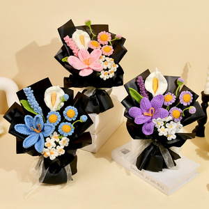 2026 Premium Handmade Knitted Crocheted Realistic <strong>Daisy</strong> Bouquet <strong>Gift</strong> for Mother's Day and Valentine's Day - Product Image 2