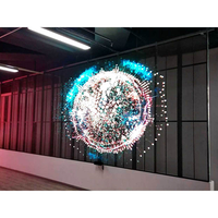 Panel LED Publicitario de Video HD P3.91-7.82, Pantalla Transparente Flexible a Todo Color, HDR10+, Resistente al Agua, Alto Brillo