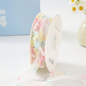 Ruban en organza élastique moelleux de 2 cm, idéal pour les costumes de fête et les bords d'ailes de fée, 100 yards/rouleau – Meilleures ventes - Product Image 2