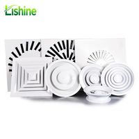 Diffuseur d'air carré moderne en alliage d'aluminium de haute qualité, grille de sortie d'air plate personnalisée pour l'installation au sol des systèmes CVC