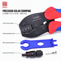 Set Alat Kabel Surya Tang Crimping untuk Konektor 2.5-6mm AWG 13-10 dengan Kunci Pas Baja Karbon dan Tas Pembawa
