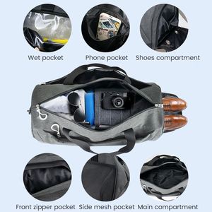 Free Sample Large <b>Men</b> Waterproof <b>Travel</b> Sports Garment Weekender Overnight Rolling Gym Duffle <b>Bag</b> Custom With Logo - Product Image 3