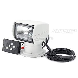 ไฟสปอร์ตไลท์เรือเดินทะเล 100W หมุนได้ 360 องศา ควบคุมระยะไกล กันน้ำ ไฟ LED สำหรับรถบรรทุก รถออฟโรด เรือ ไฟขับขี่ทางทะเล - Product Image 5