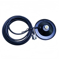 Antenne multibande à polarisation verticale de type N, diamètre de montage 90 mm, base magnétique N-femelle, protection IP67, câble coaxial RG58 de 4 m