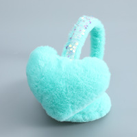 Cache-oreilles d'hiver chauds et coupe-vent pour sports de plein air, avec bandeau à paillettes, en fausse fourrure polaire et peluche, pour la fête